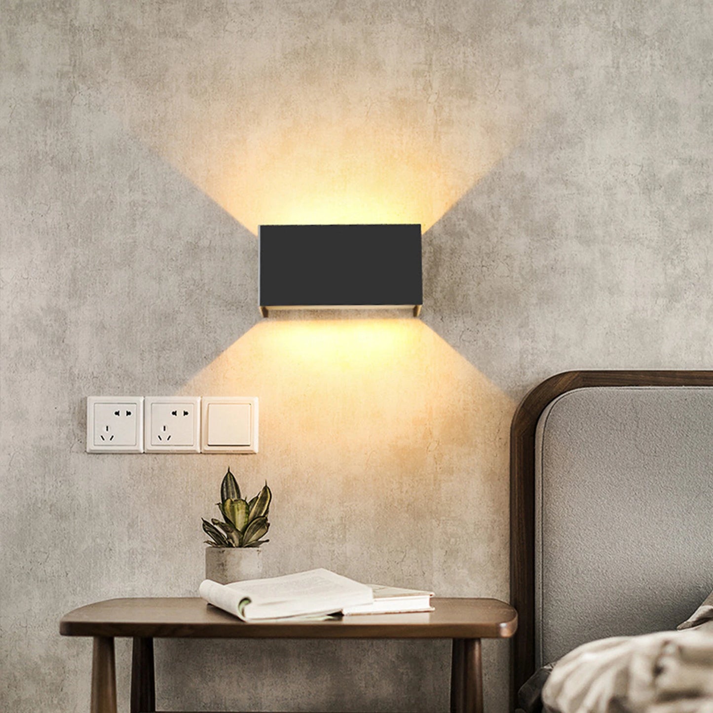 APPLIQUE DA PARETE SQUARE.2 RETTANGOLARE 20cm | COLLEZIONE ESSENZA