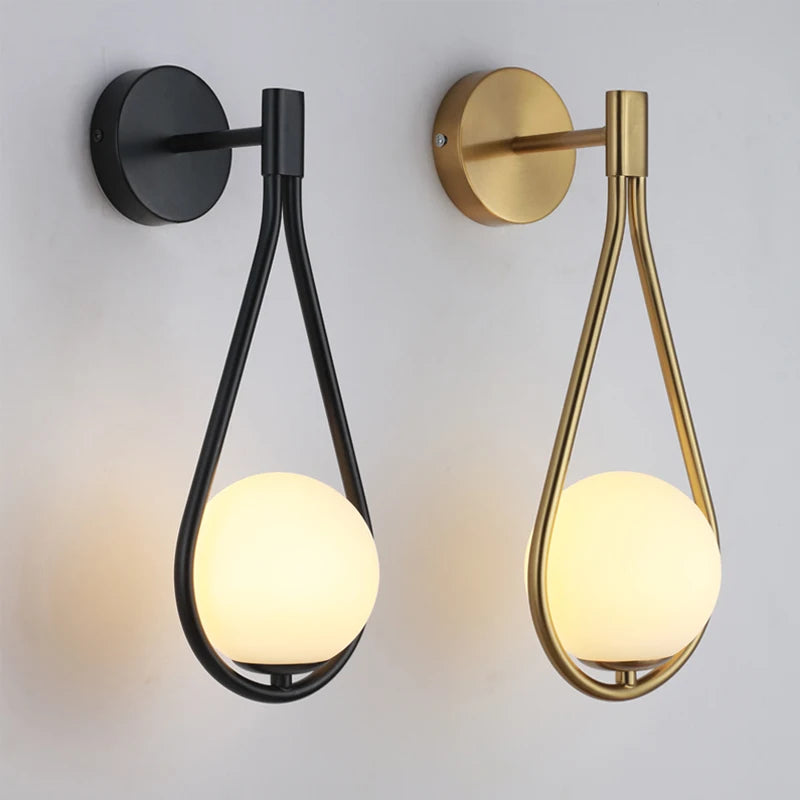 APPLIQUE DA PARETE GOCCIA CON SFERA | COLLEZIONE SFERA