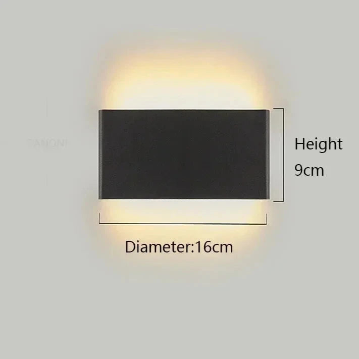 APPLIQUE DA PARETE SQUARE.3 RETTANGOLARE MODERNO 16cm-31cm-46cm | COLLEZIONE ESSENZA