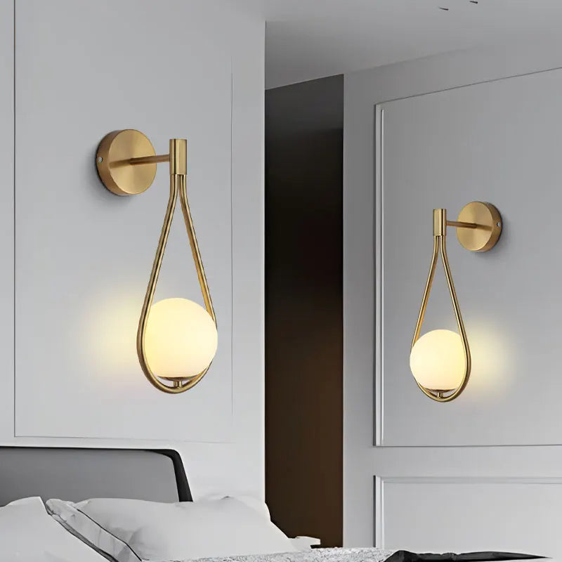 APPLIQUE DA PARETE GOCCIA CON SFERA | COLLEZIONE SFERA