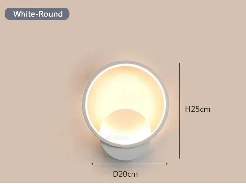 APPLIQUE LED GEOMETRIE CIRCOLARE E QUADRATA