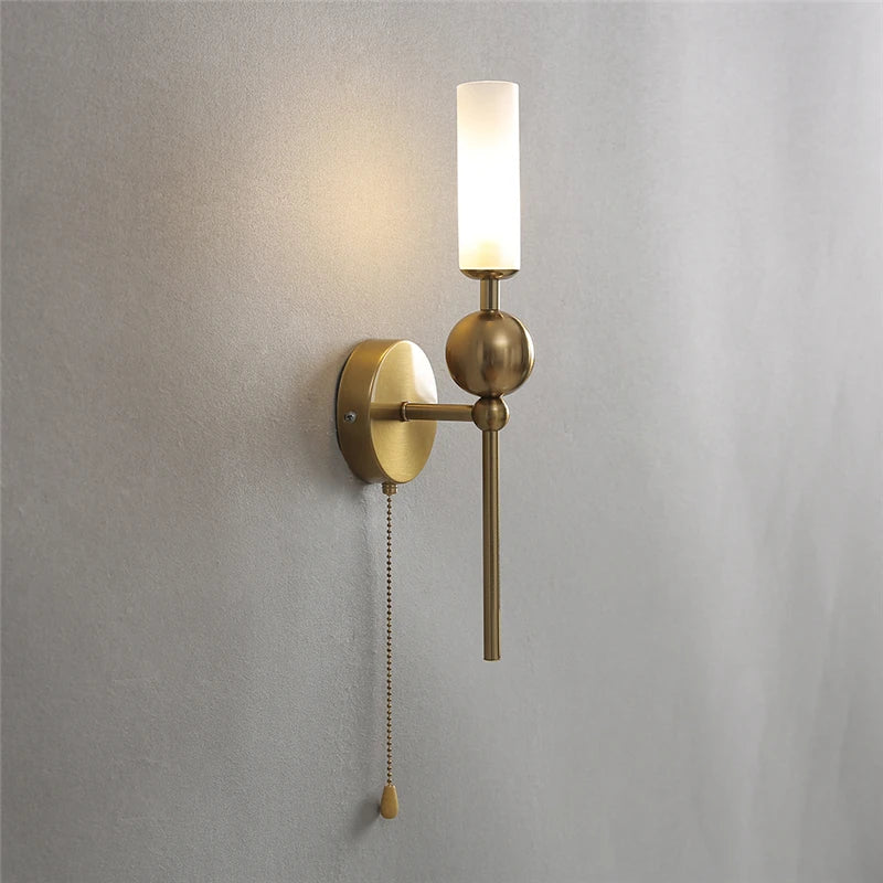 APPLIQUE DA PARETE VINTAGE STILE CLASSICO CON CATENELLA