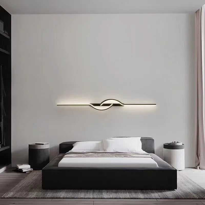 APPLIQUE LINEA LED CON CURVA | COLLEZIONE LINE