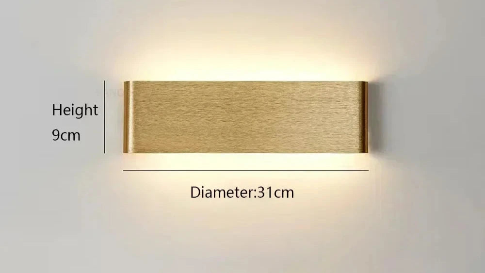 APPLIQUE DA PARETE SQUARE.3 RETTANGOLARE MODERNO 16cm-31cm-46cm | COLLEZIONE ESSENZA