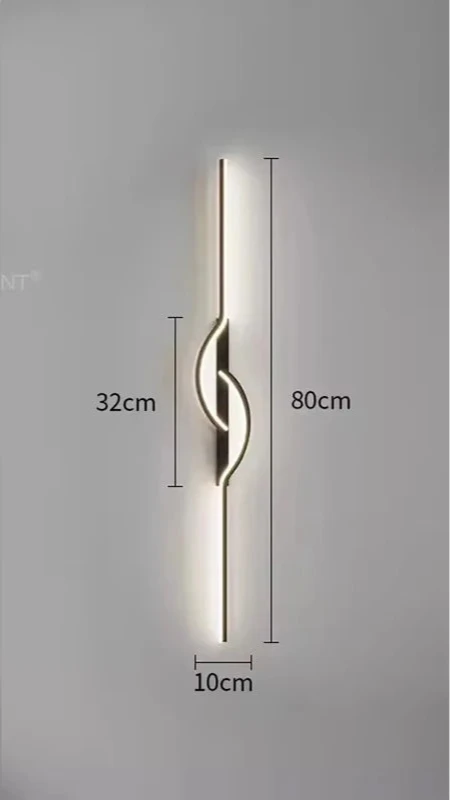 APPLIQUE LINEA LED CON CURVA | COLLEZIONE LINE
