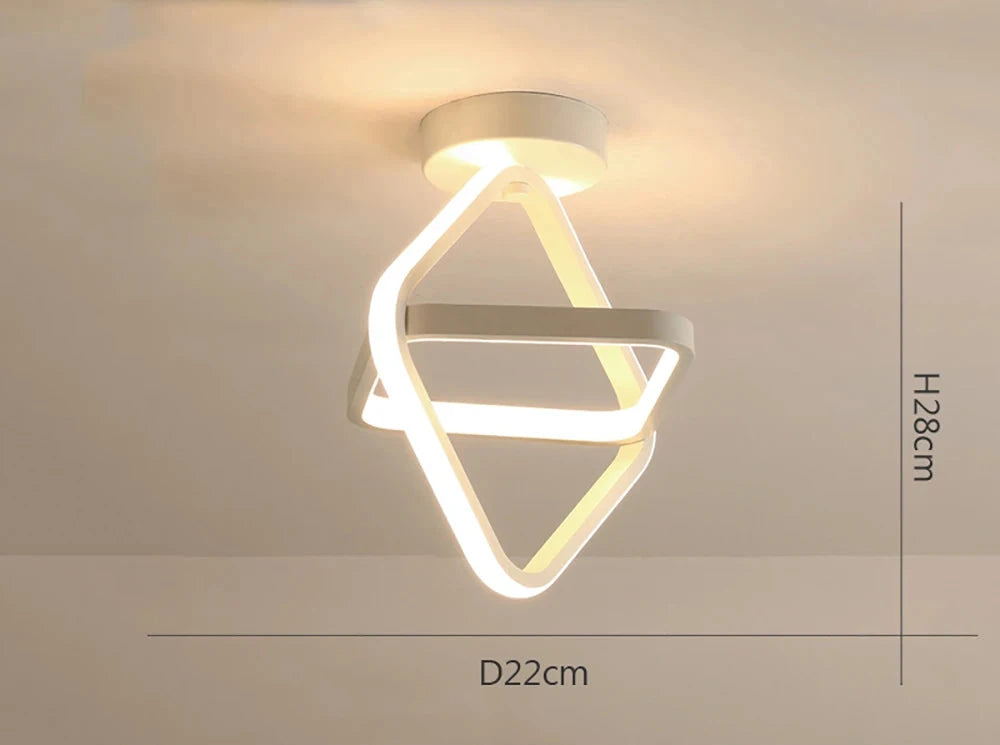 LAMPADARIO LED GEOMETRICO MODERNO
