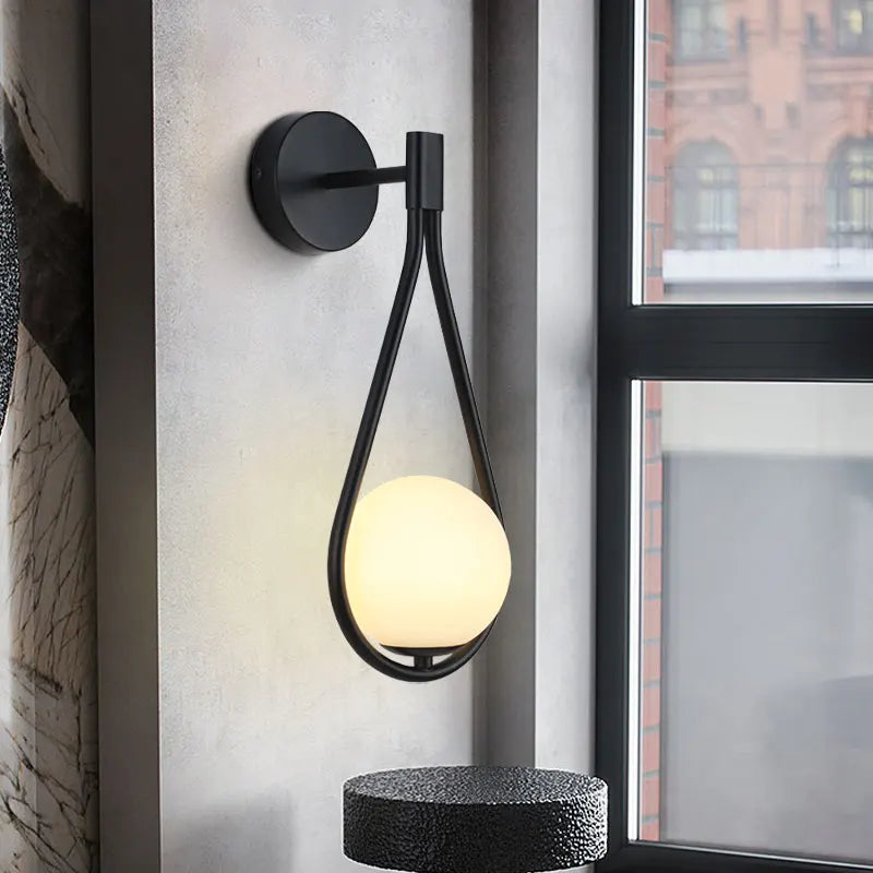 APPLIQUE DA PARETE GOCCIA CON SFERA | COLLEZIONE SFERA