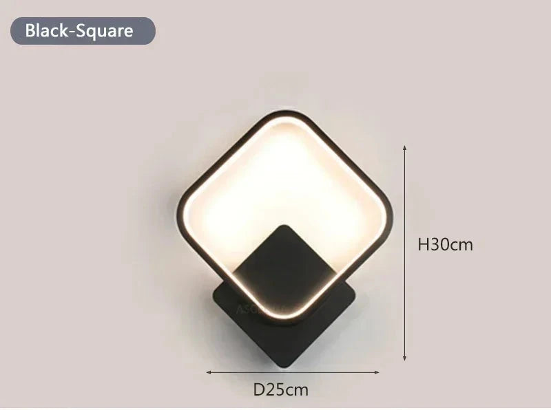 APPLIQUE LED GEOMETRIE CIRCOLARE E QUADRATA
