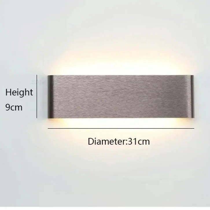 APPLIQUE DA PARETE SQUARE.3 RETTANGOLARE MODERNO 16cm-31cm-46cm | COLLEZIONE ESSENZA