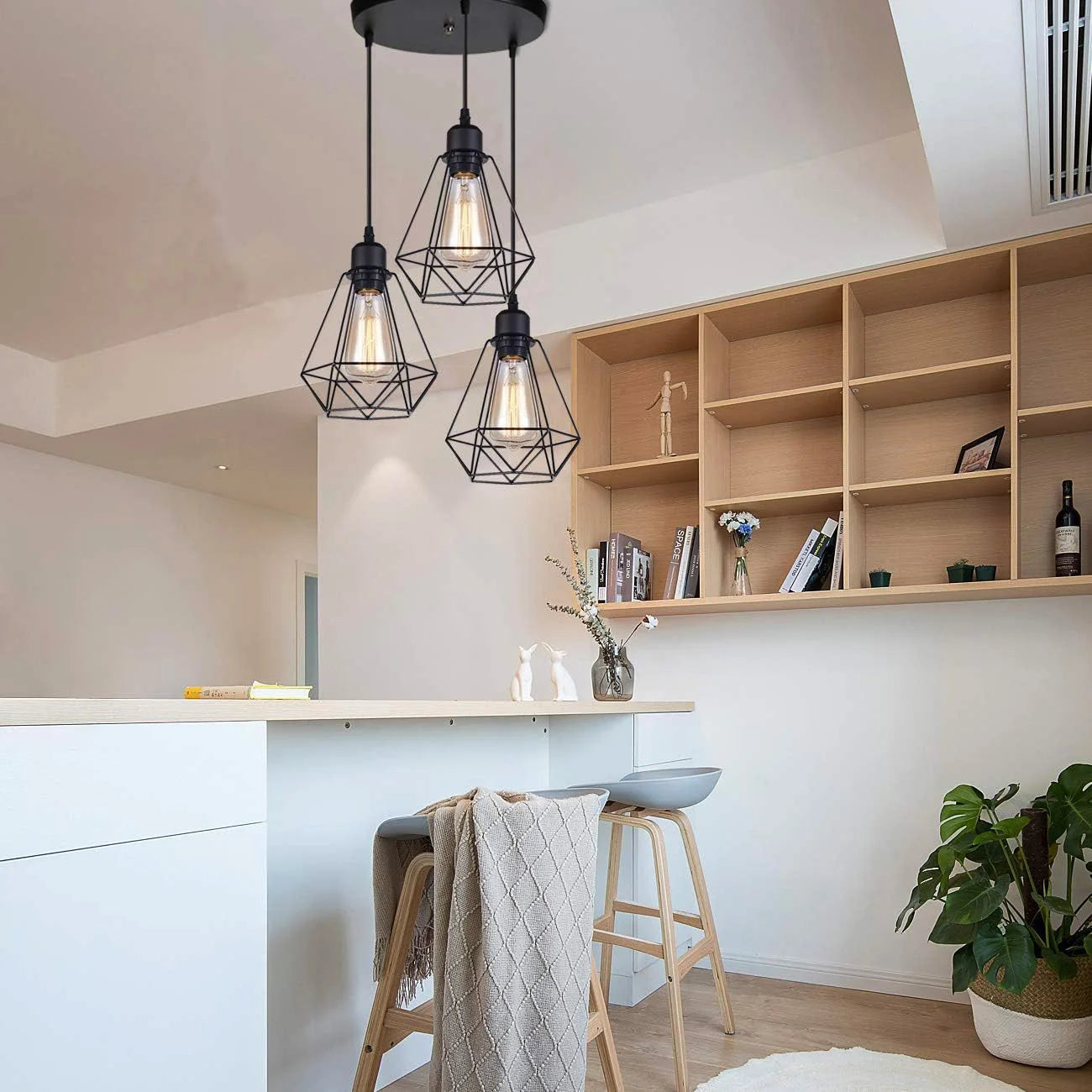 LAMPADARIO A SOSPENSIONE GEOMETRIC STILE INDUSTRIAL