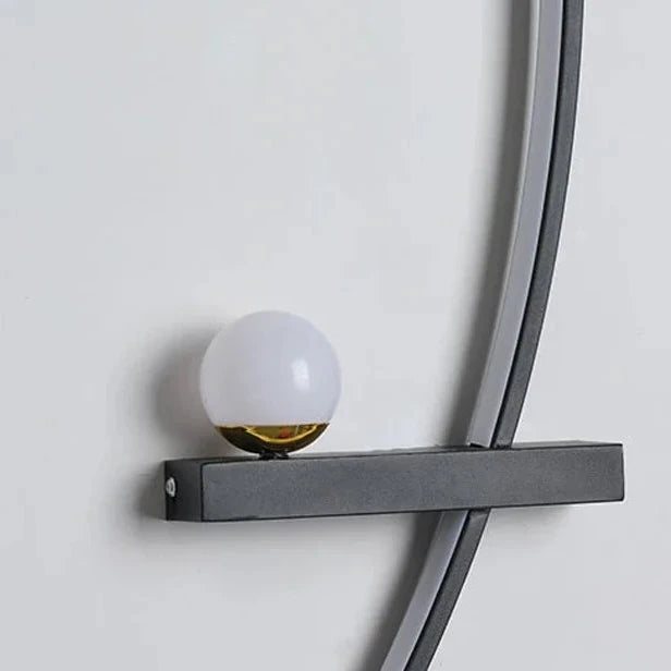 APPLIQUE DA PARETE A LED C-LINE CON MENSOLA E SFERA | COLLEZIONE LINE