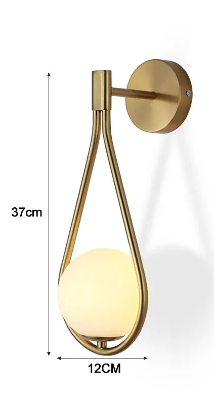 APPLIQUE DA PARETE GOCCIA CON SFERA | COLLEZIONE SFERA