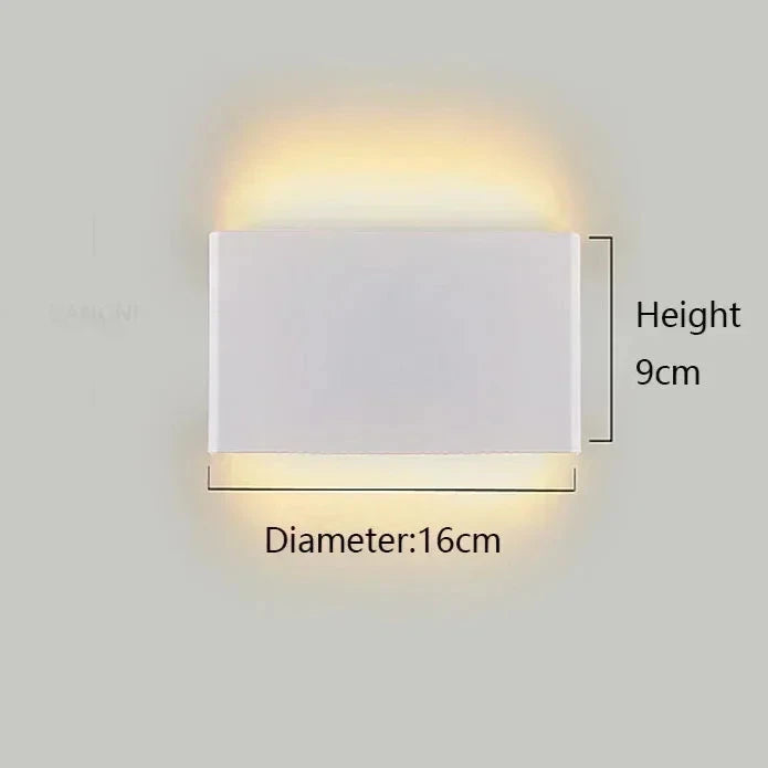 APPLIQUE DA PARETE SQUARE.3 RETTANGOLARE MODERNO 16cm-31cm-46cm | COLLEZIONE ESSENZA