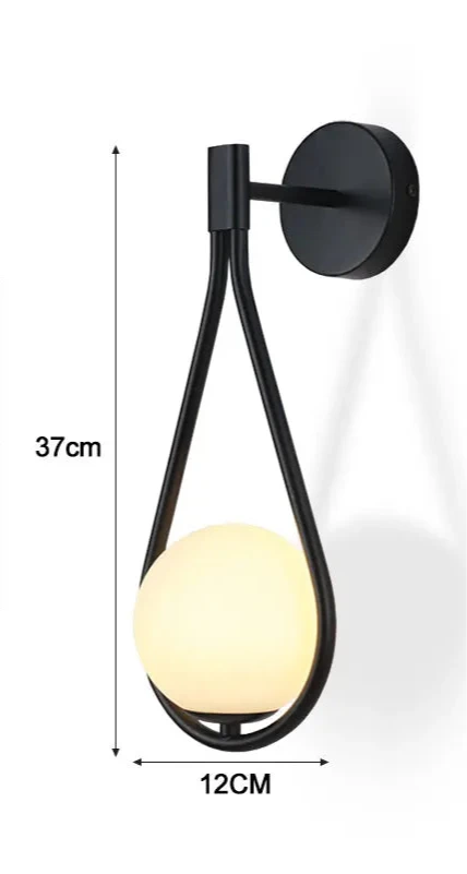 APPLIQUE DA PARETE GOCCIA CON SFERA | COLLEZIONE SFERA