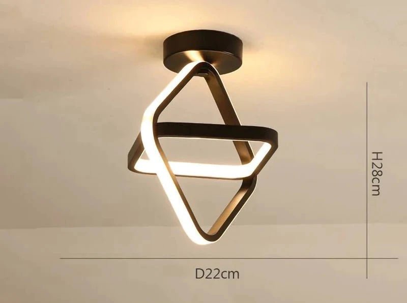 LAMPADARIO LED GEOMETRICO MODERNO