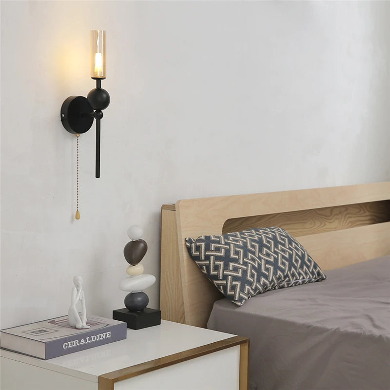 APPLIQUE DA PARETE VINTAGE STILE CLASSICO CON CATENELLA