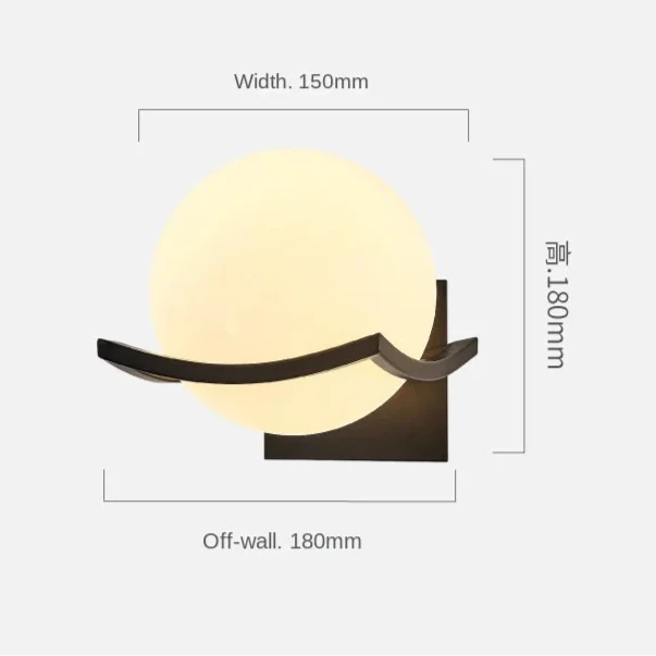 APPLIQUE SFERA CURVE CON BASE CURVA | COLLEZIONE SFERA