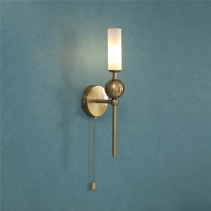 APPLIQUE DA PARETE VINTAGE STILE CLASSICO CON CATENELLA