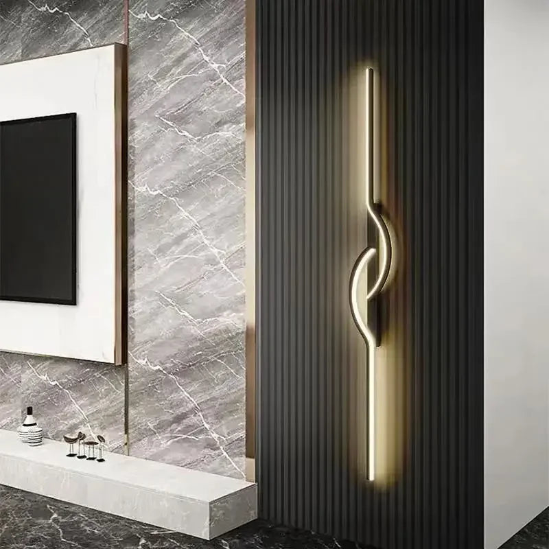 APPLIQUE LINEA LED CON CURVA | COLLEZIONE LINE