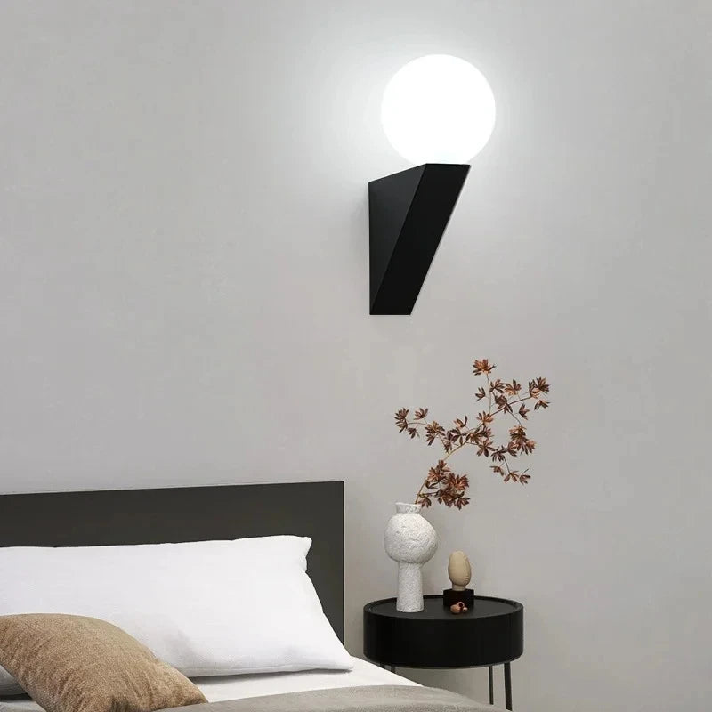 APPLIQUE DA PARETE SFERA CON SUPPORTO GEOMETRICO | COLLEZIONE SFERA