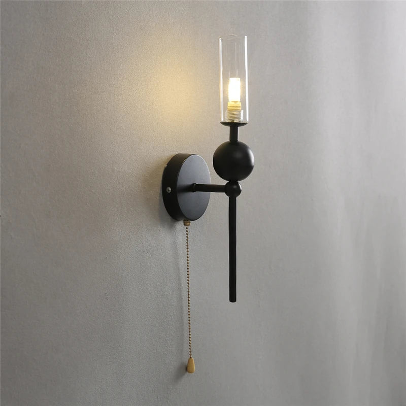APPLIQUE DA PARETE VINTAGE STILE CLASSICO CON CATENELLA