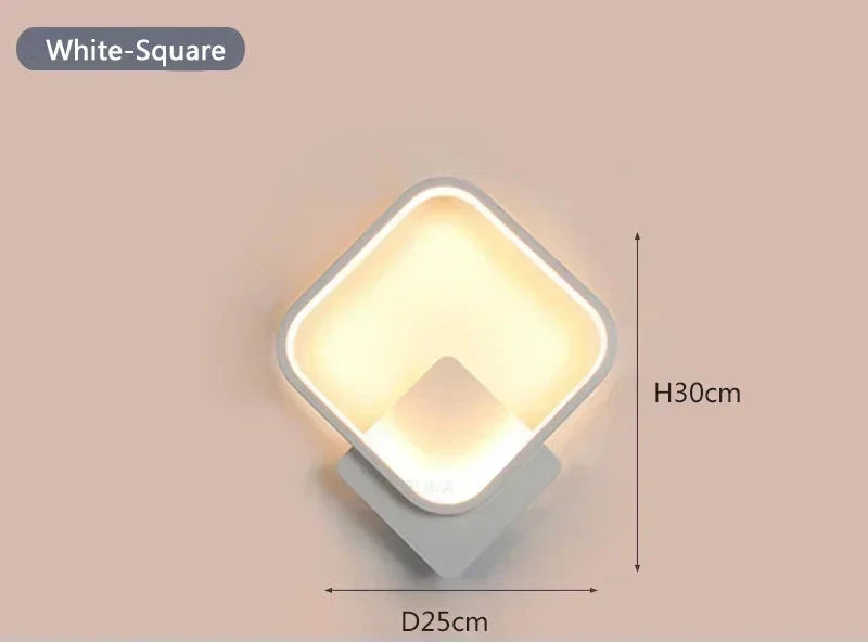 APPLIQUE LED GEOMETRIE CIRCOLARE E QUADRATA