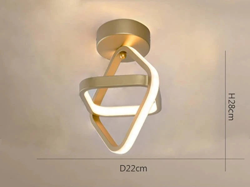LAMPADARIO LED GEOMETRICO MODERNO