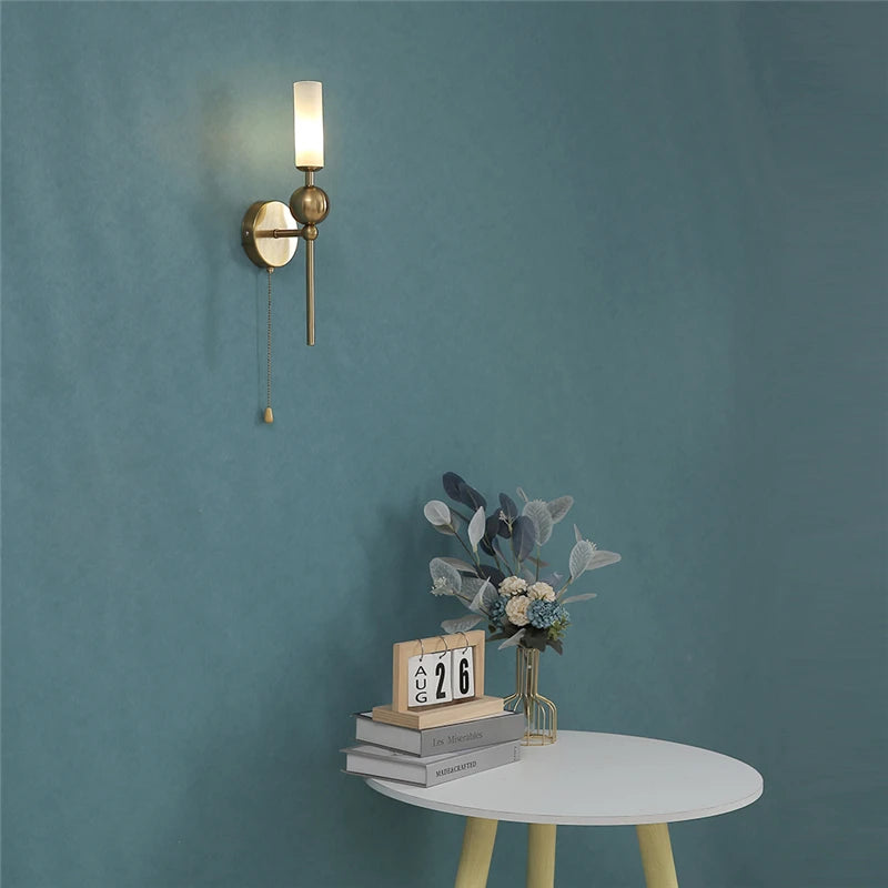 APPLIQUE DA PARETE VINTAGE STILE CLASSICO CON CATENELLA
