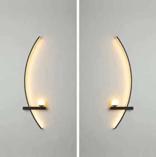APPLIQUE DA PARETE A LED C-LINE CON MENSOLA E SFERA | COLLEZIONE LINE