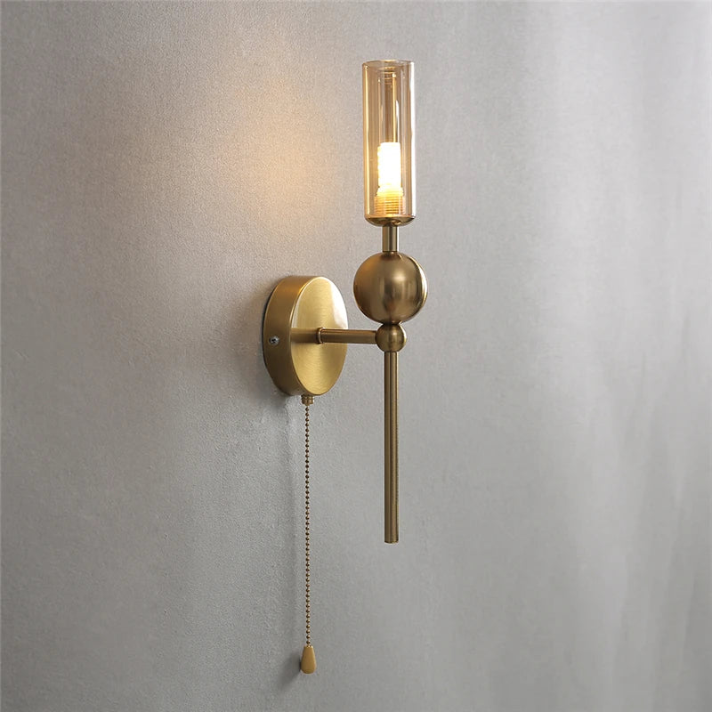 APPLIQUE DA PARETE VINTAGE STILE CLASSICO CON CATENELLA