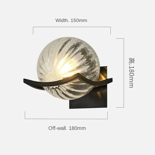 APPLIQUE SFERA CURVE CON BASE CURVA | COLLEZIONE SFERA
