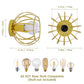 PLAFONIERA GABBIA ROUND ORO STILE INDUSTRIAL MODERNA ROTONDA