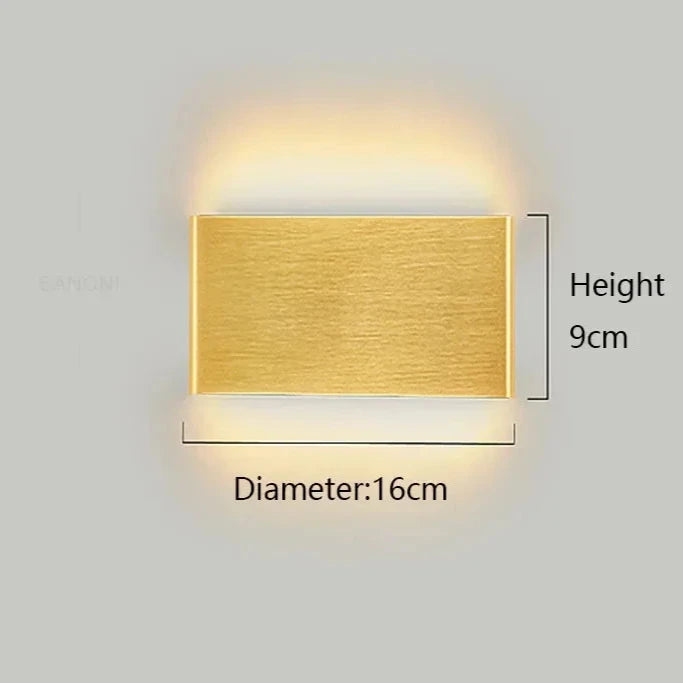 APPLIQUE DA PARETE SQUARE.3 RETTANGOLARE MODERNO 16cm-31cm-46cm | COLLEZIONE ESSENZA