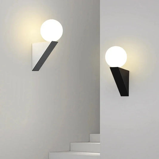 APPLIQUE DA PARETE SFERA CON SUPPORTO GEOMETRICO | COLLEZIONE SFERA