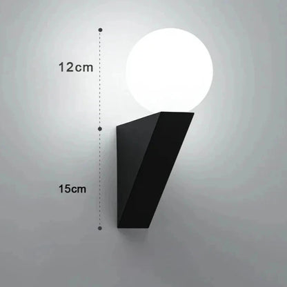 APPLIQUE DA PARETE SFERA CON SUPPORTO GEOMETRICO | COLLEZIONE SFERA