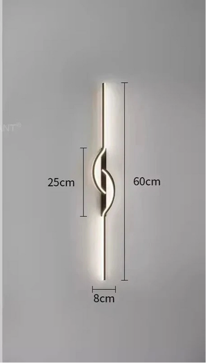 APPLIQUE LINEA LED CON CURVA | COLLEZIONE LINE