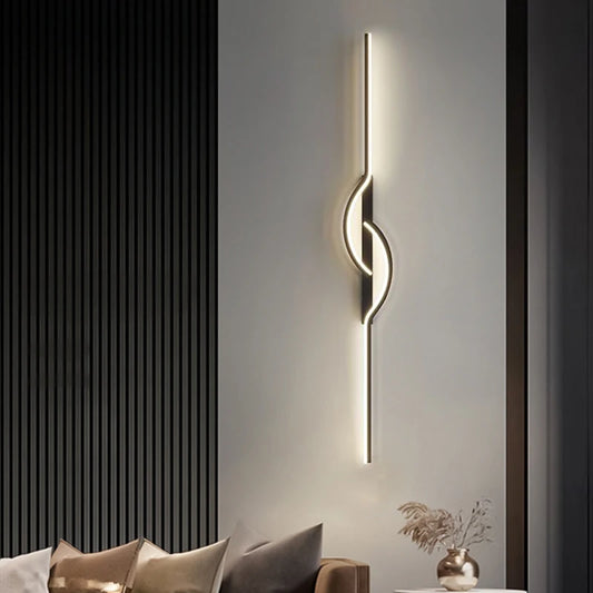 APPLIQUE LINEA LED CON CURVA | COLLEZIONE LINE