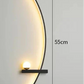 APPLIQUE DA PARETE A LED C-LINE CON MENSOLA  E SFERA | COLLEZIONE LINE