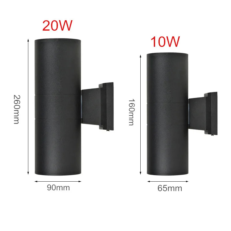 APPLIQUE LUMEN FORMA TUBOLARE MINIMAL NERO