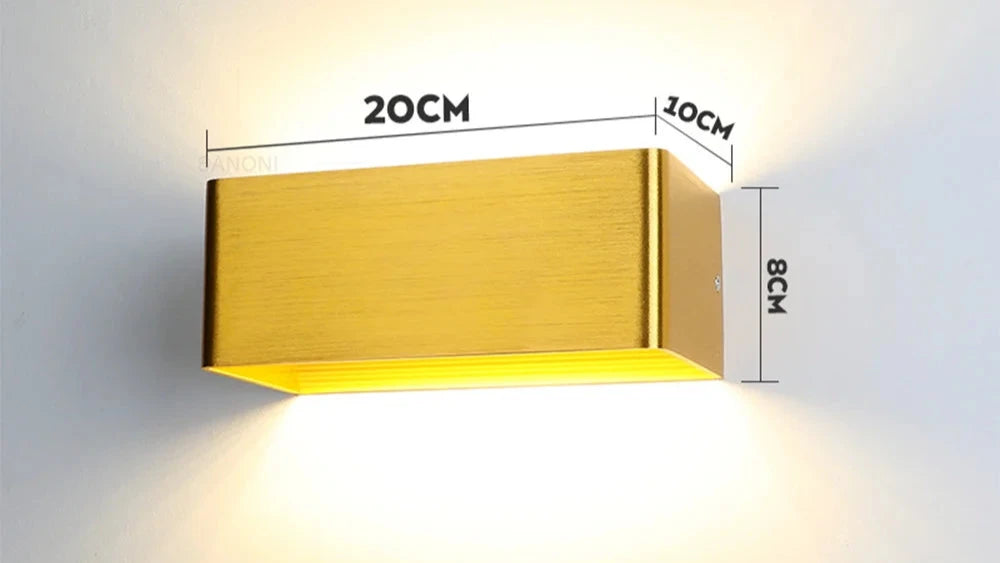 APPLIQUE SQUARE RETTANGOLARE MODERNO  COLOR ORO,SILVER, MARRONE 10-20CM | COLLEZIONE ESSENZA